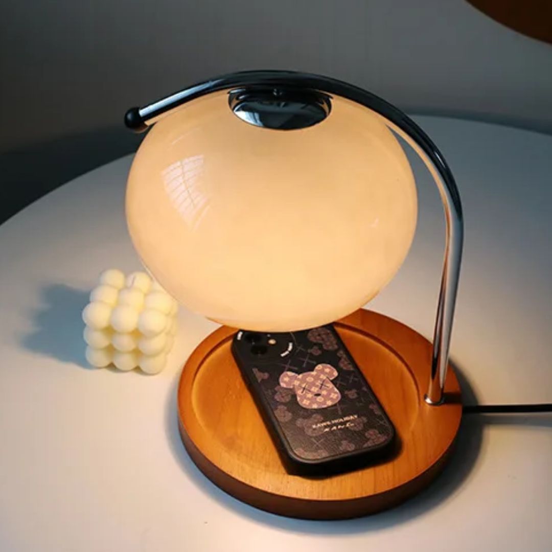 Vintage Glass Desk Lamp