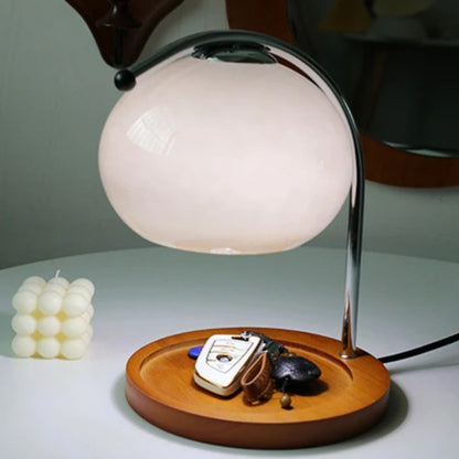 Vintage Glass Desk Lamp