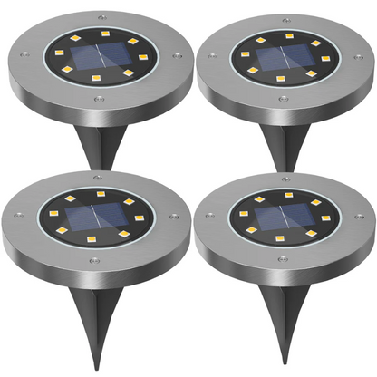 Green Solar Powered Outdoor Lamp