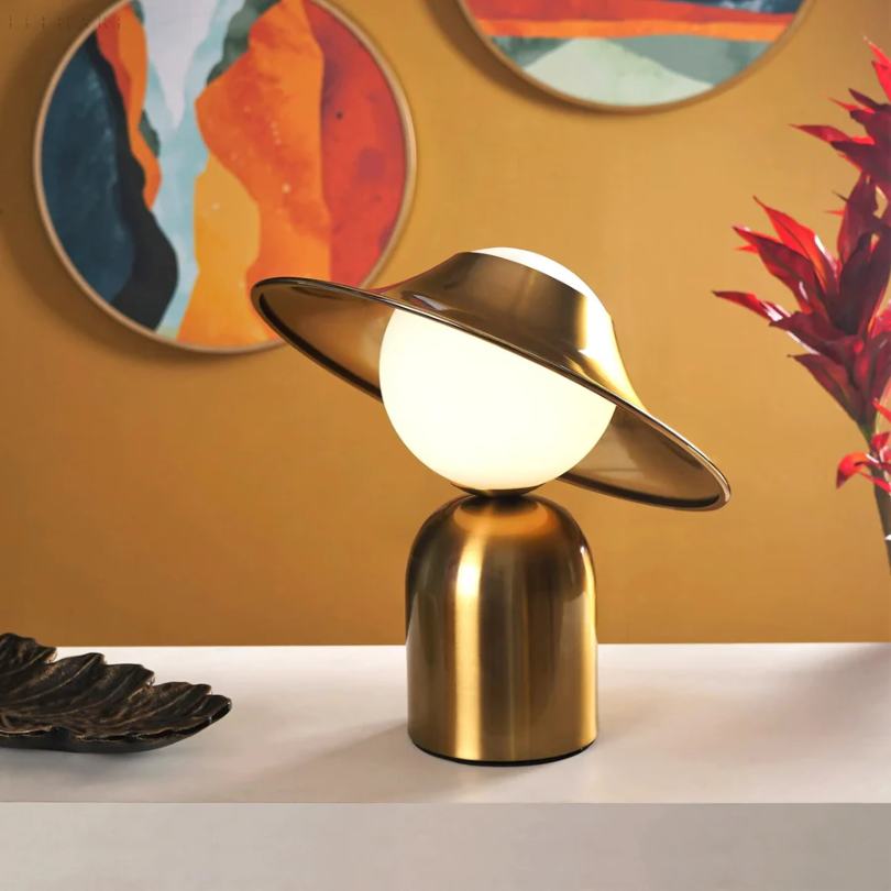 Luxury Gold Tone Desk Lamp - Befez