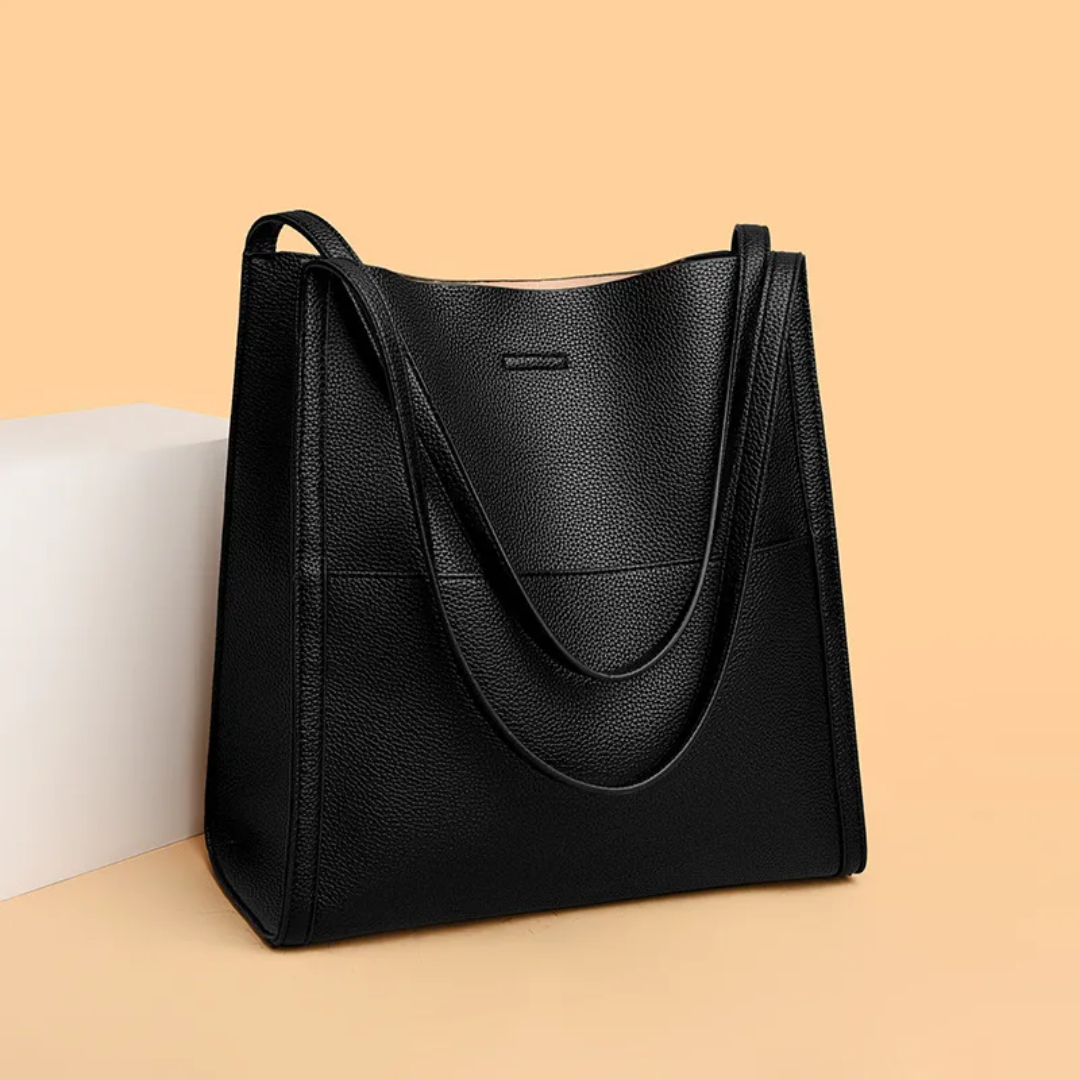 Spacious Genuine Leather Tote Bag