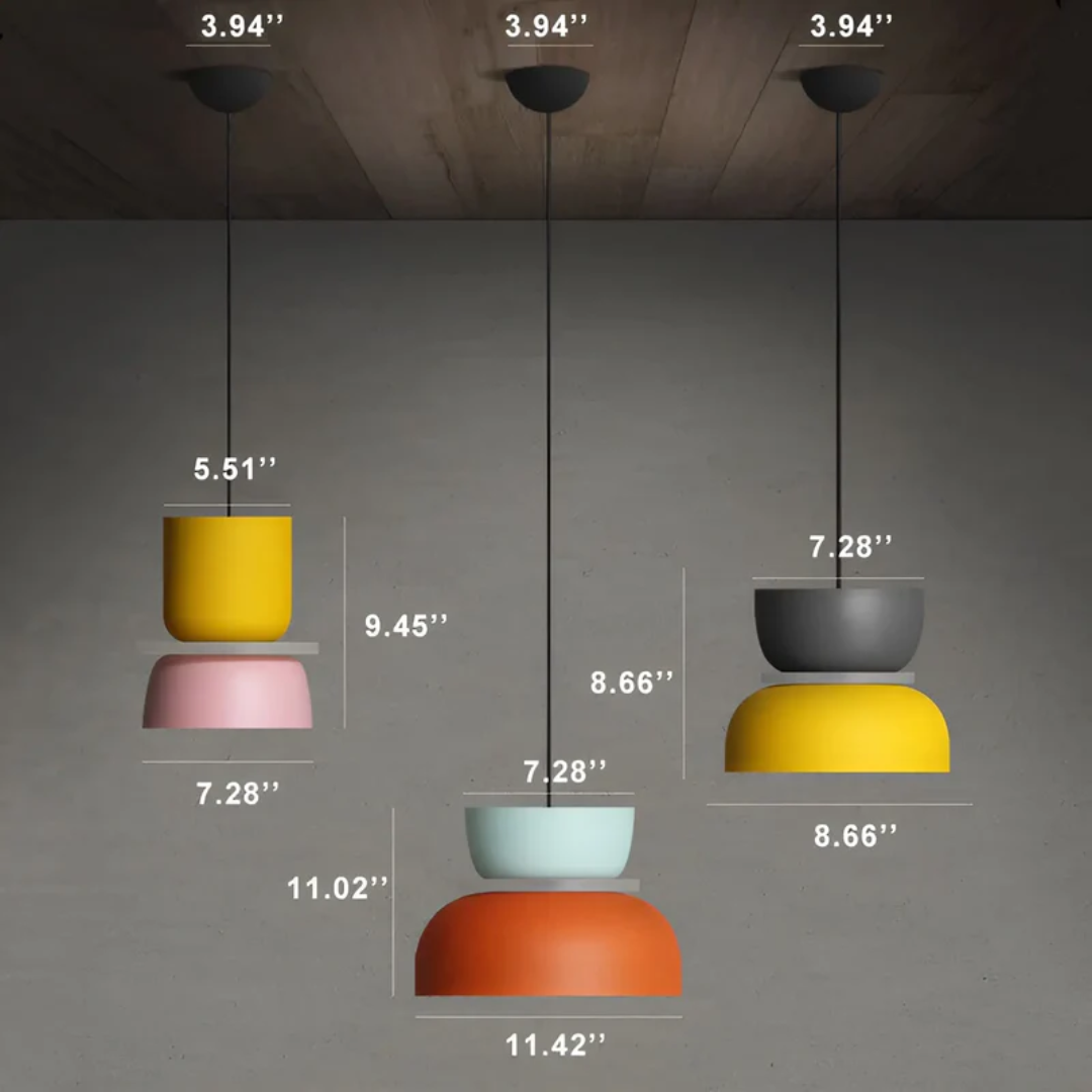 Bright and Stylish Macaron Pendant Light
