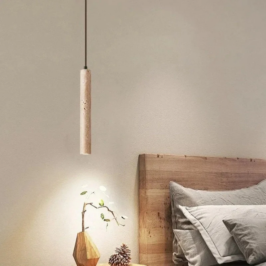 Rustic Stone LED Hanging Light Fixture - Befez