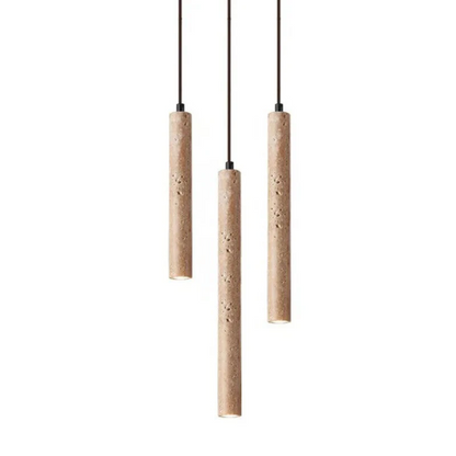 Rustic Stone LED Hanging Light Fixture