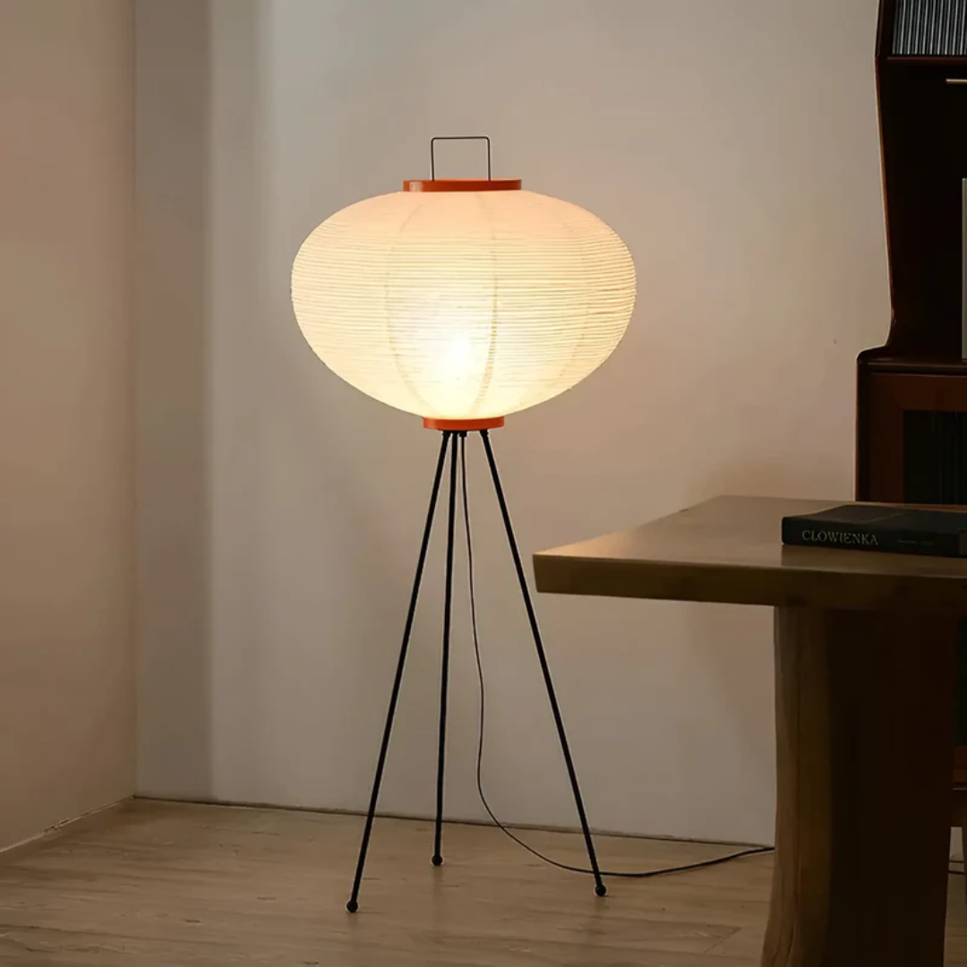 Simple Rice Paper LED Floor Lamp