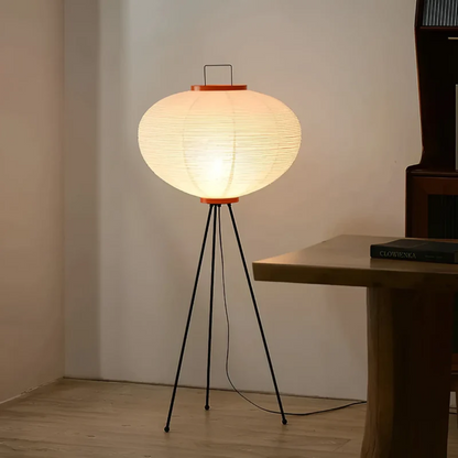Simple Rice Paper LED Floor Lamp