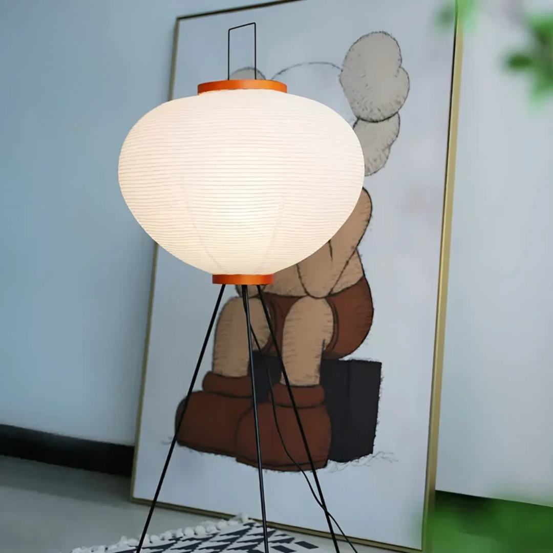 Simple Rice Paper LED Floor Lamp