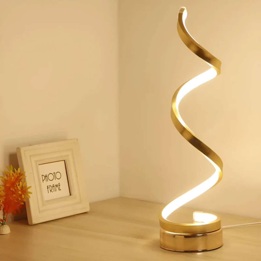 Adjustable Contemporary Swirl Desk Lamp