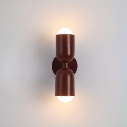 Colorful Dual LED Wall Light with Metal Frame