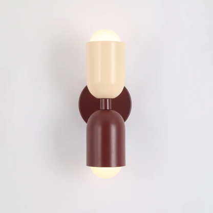 Colorful Dual LED Wall Light with Metal Frame
