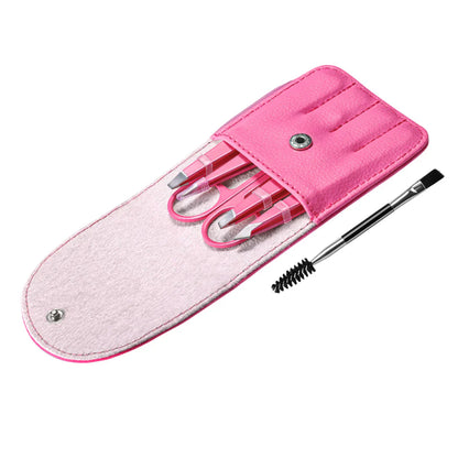 Professional Eyebrow Tweezers Kit with Storage Case
