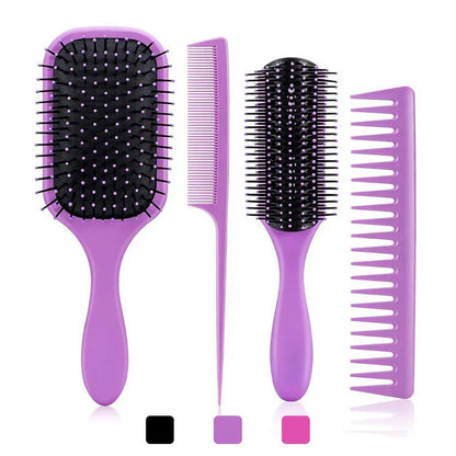 Gentle 4pc Hair Detangling Brush Set