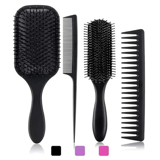 Gentle 4pc Hair Detangling Brush Set - Befez