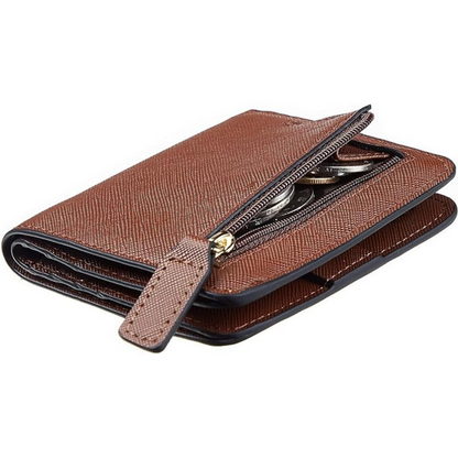 Secure Women's RFID Blocking Leather Wallet