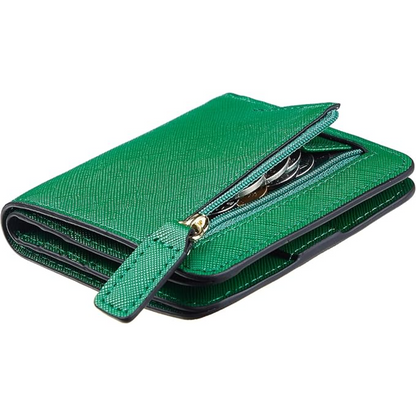 Secure Women's RFID Blocking Leather Wallet