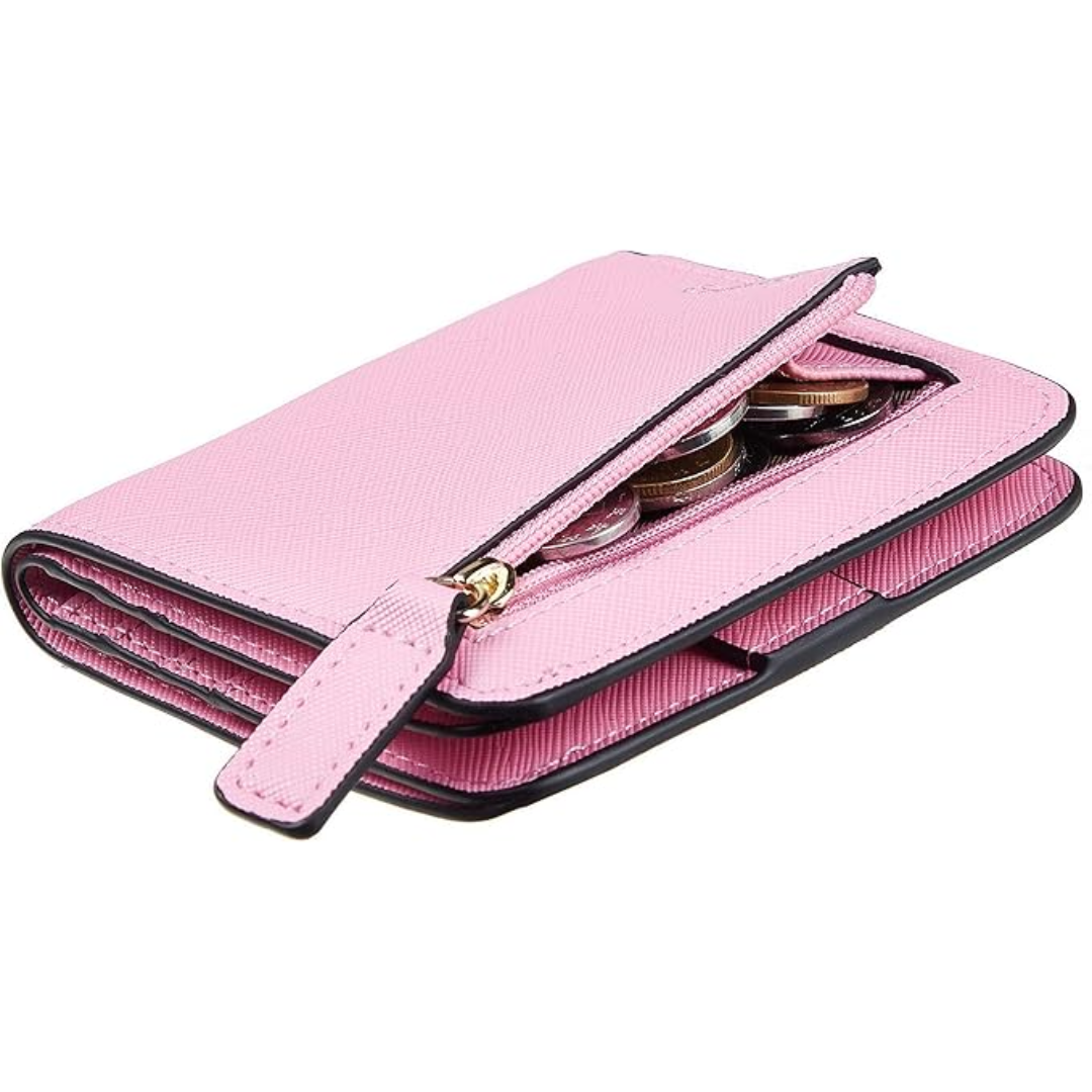 Secure Women's RFID Blocking Leather Wallet