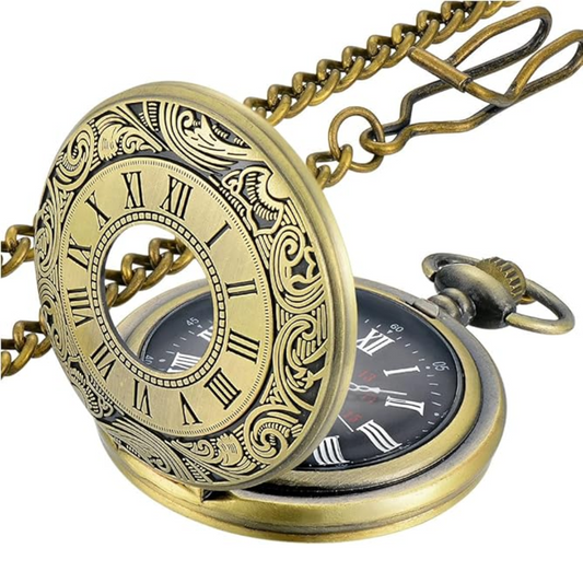 Vintage Leather Mens Pocket Watch - Befez