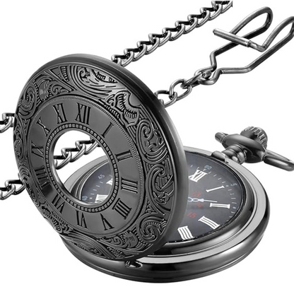 Vintage Leather Mens Pocket Watch