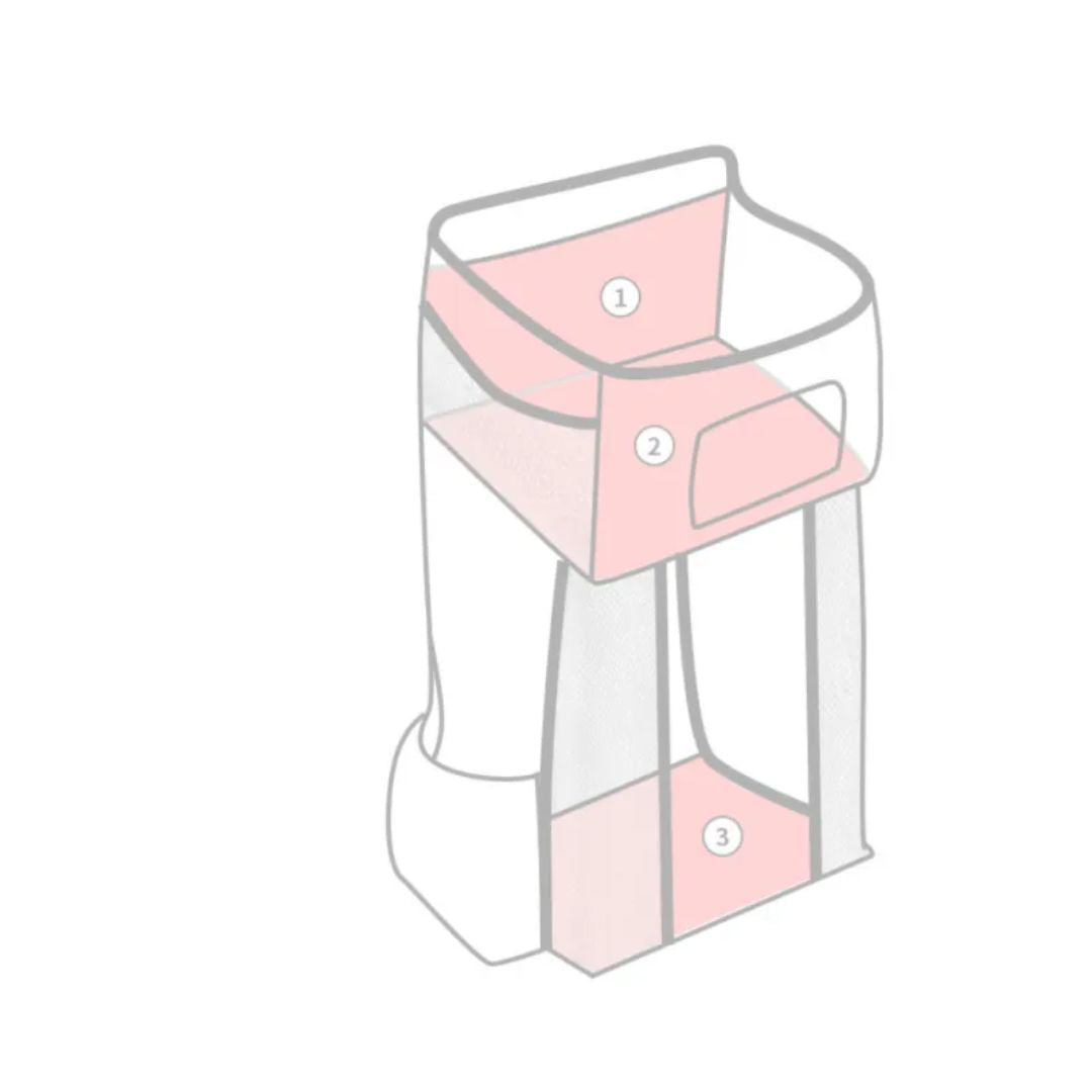 Befez | Space Saving Crib Diaper Holder