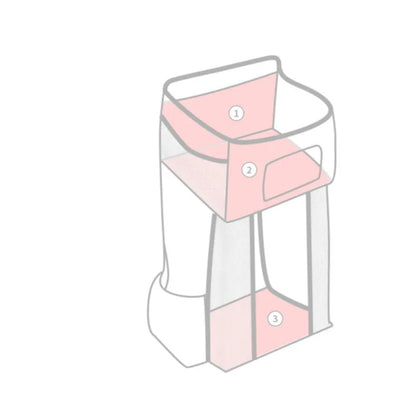 Befez | Space Saving Crib Diaper Holder