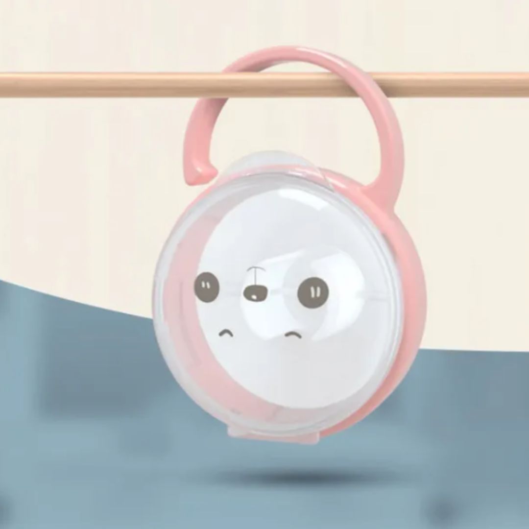 Soft Baby Pacifier with Bear Design and Safety Cover
