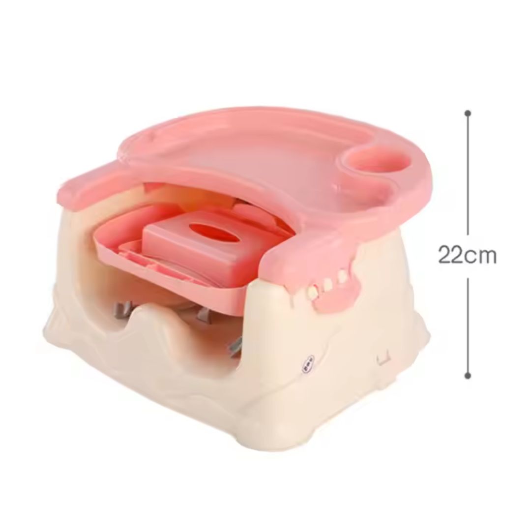 Versatile Baby Dining Chair with Tray & Harness