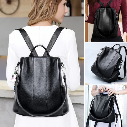 Secure Anti-Theft Leather Backpack - Befez