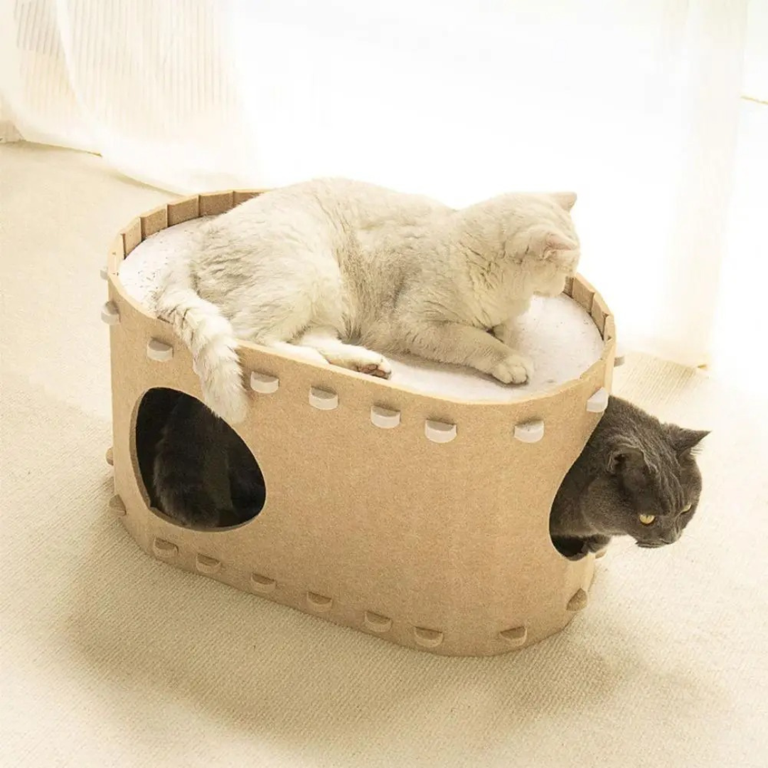 Soft Faux Fur Kitty Hideaway