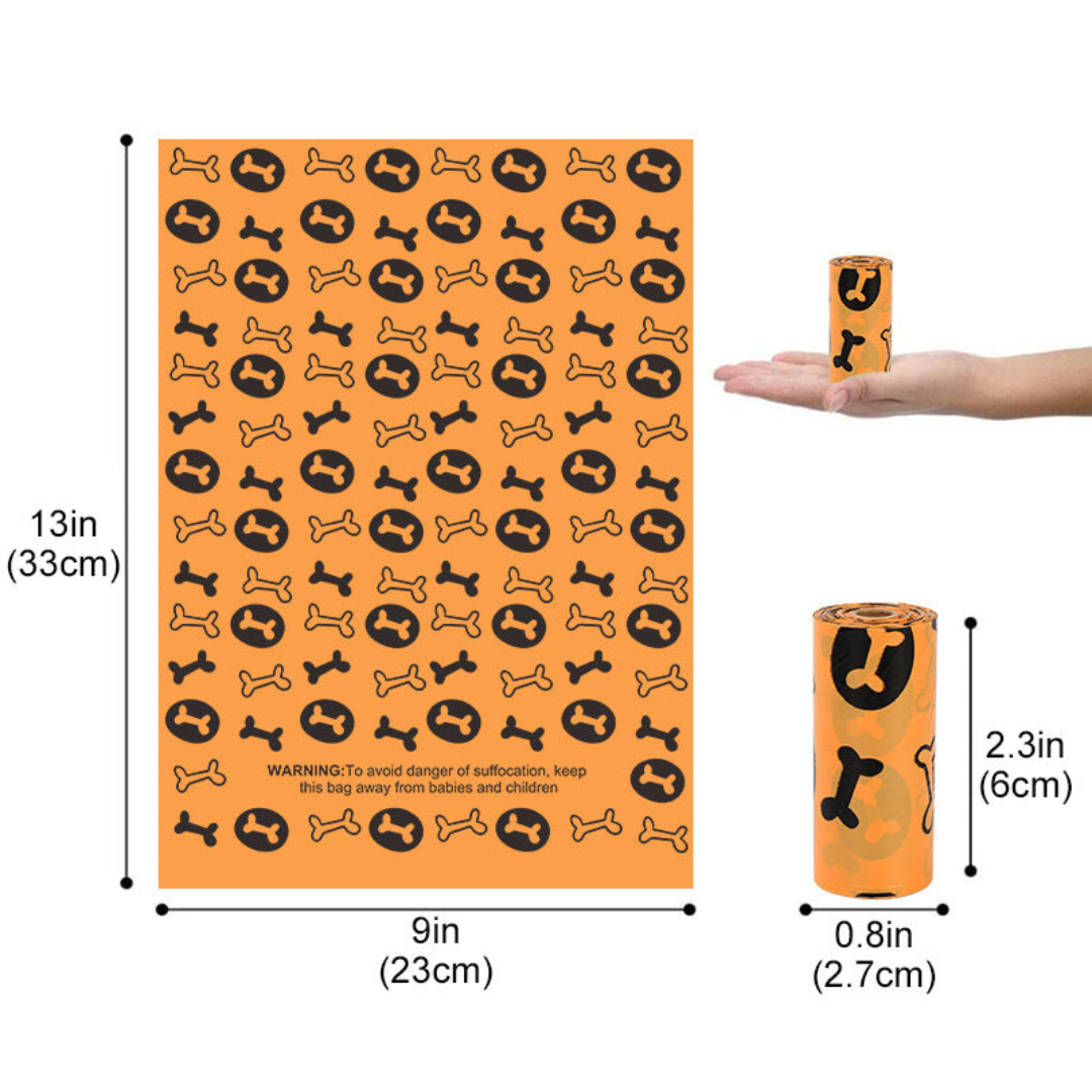 Biodegradable Dog Waste Bags with Easy Dispenser