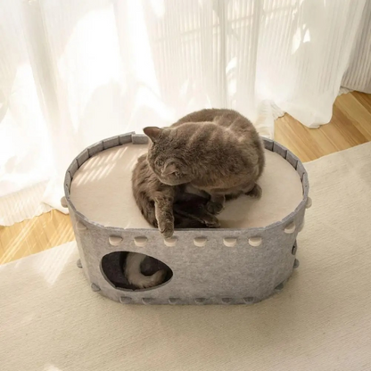 Soft Faux Fur Kitty Hideaway