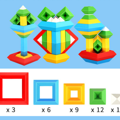 Wooden Stacking Block Learning Toy