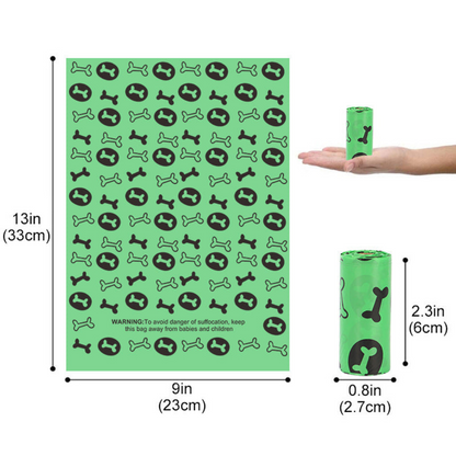 Biodegradable Dog Waste Bags with Easy Dispenser