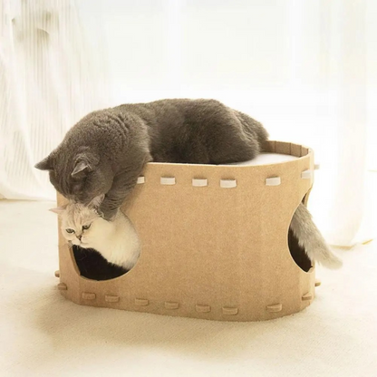 Soft Faux Fur Kitty Hideaway