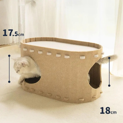 Soft Faux Fur Kitty Hideaway