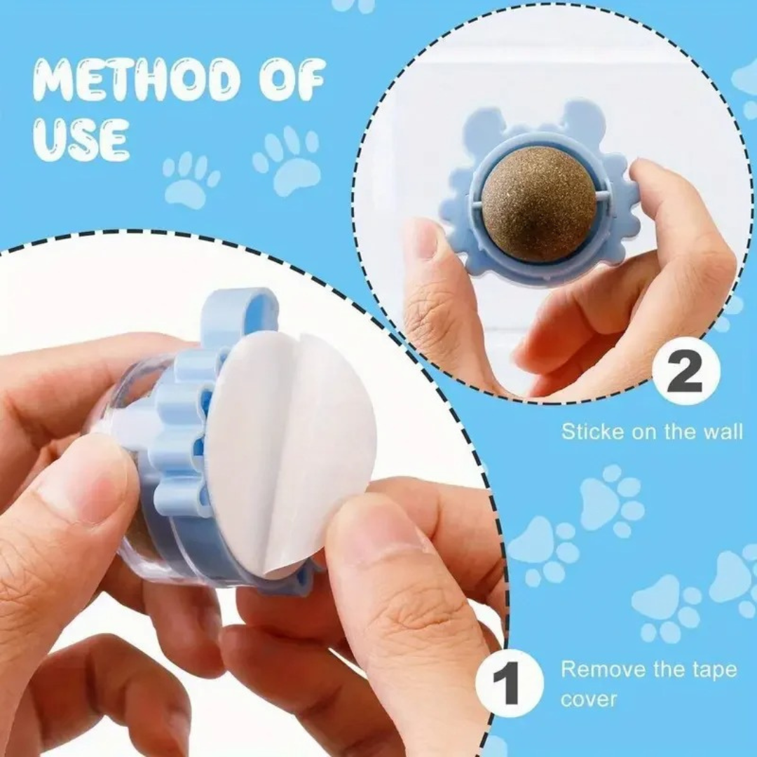 Fun Furry Cat Toy Ball