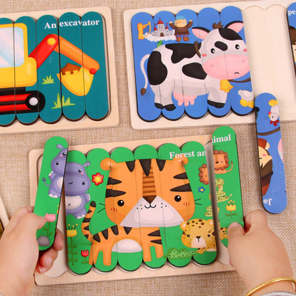 Educational Wood Learning Puzzle