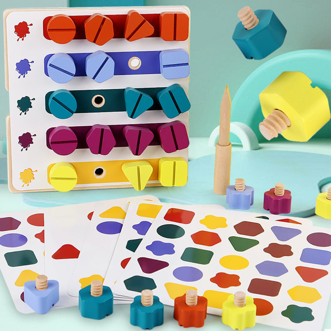 Educational Wooden Color Sorting Toy