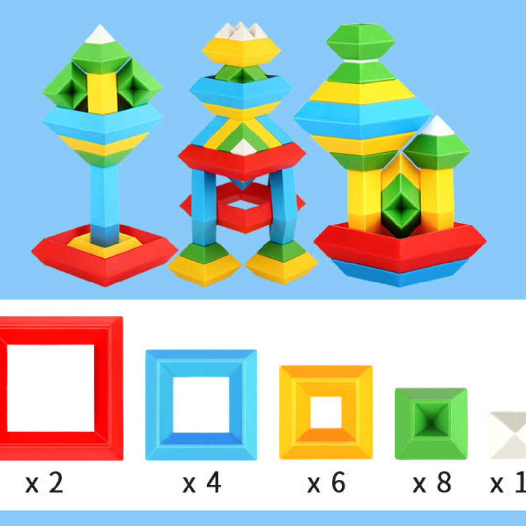 Wooden Stacking Block Learning Toy