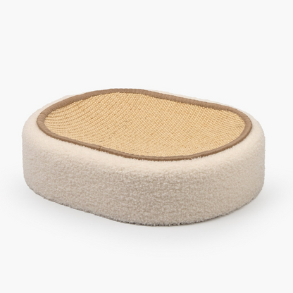 Comfy Cat Scratcher Bed in Natural Beige Color - Befez