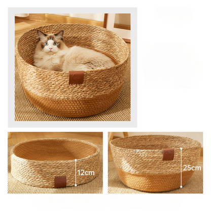 Natural Rattan Cat Scratcher Bed - Befez