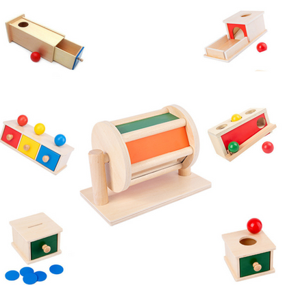 Befez | Wooden Toy Storage Turning Box for Kids