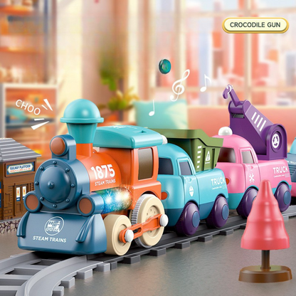 Fun Musical Train Set with Multiple Cars