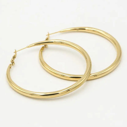 Classic Large Gold Earrings - Befez