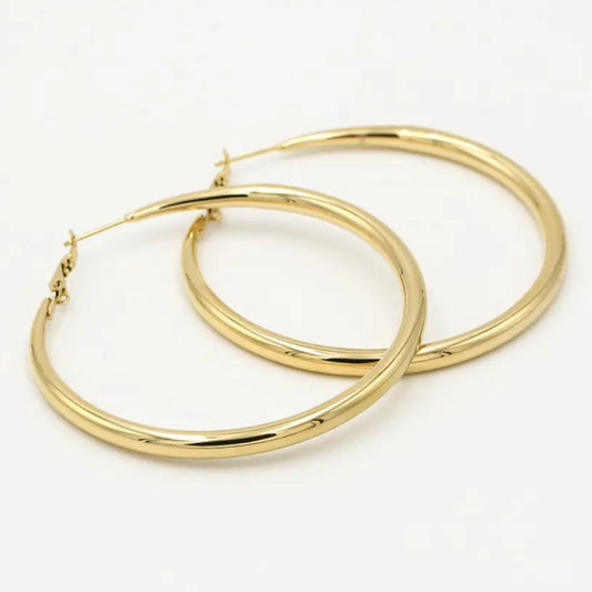 Classic Large Gold Earrings - Befez