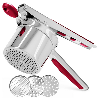 Heavy Duty Stainless Steel Masher for Potatoes and Vegetables