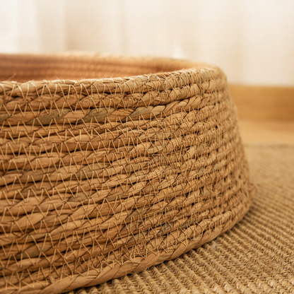 Natural Rattan Cat Scratcher Bed