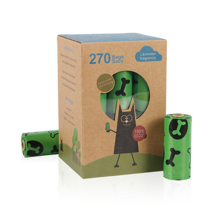 Biodegradable Dog Waste Bags with Easy Dispenser