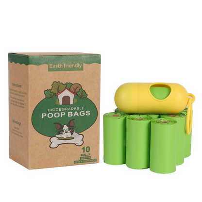 120 Biodegradable Dog Waste Bags with Dispenser