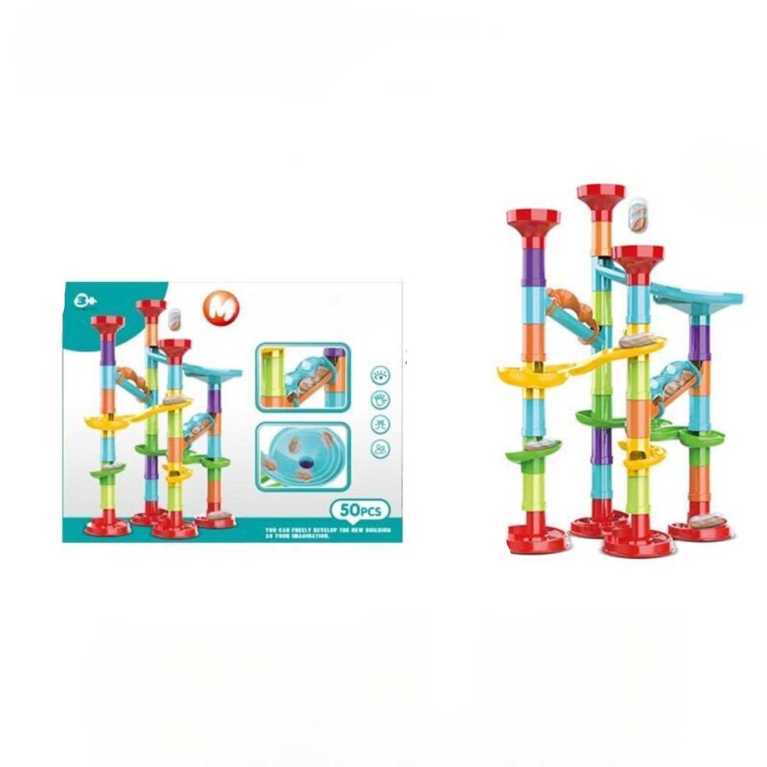 Colorful Marble Run Building Blocks