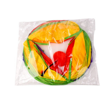 Colorful Kitty Play Tunnel